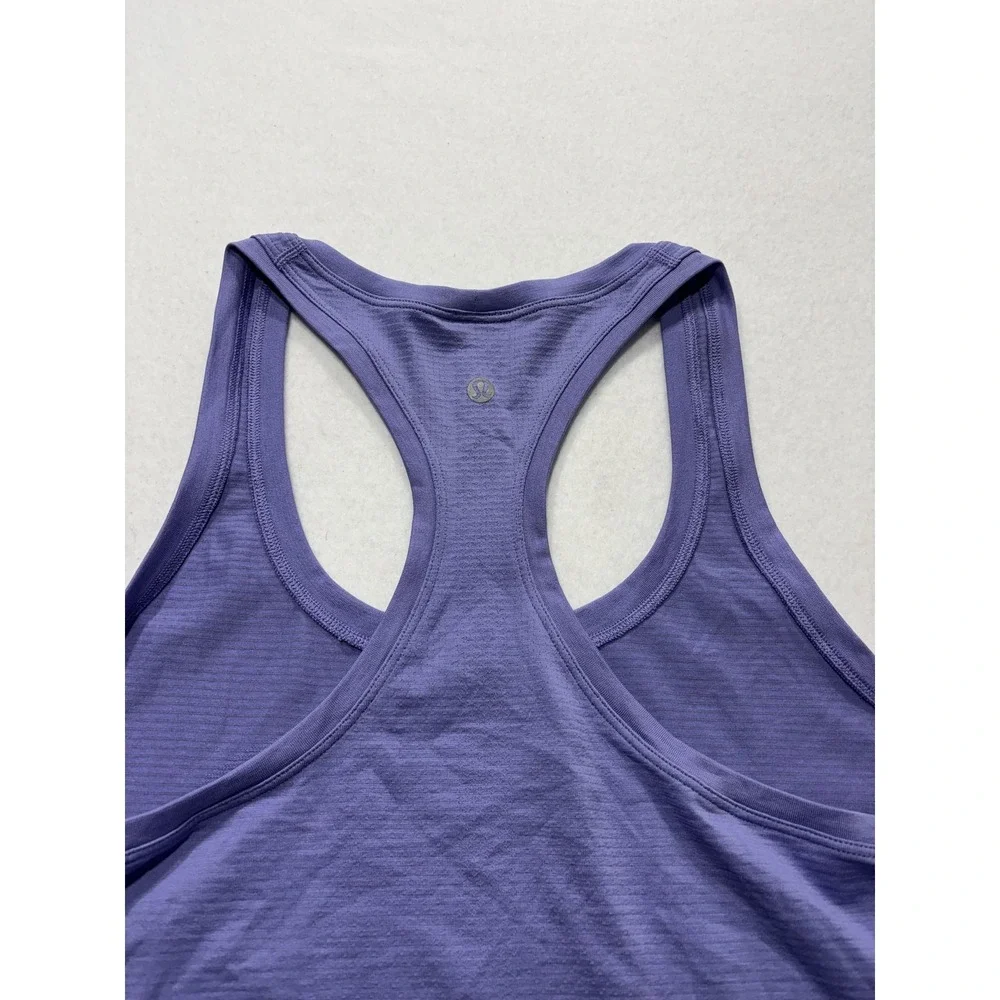 Lululemon Tank Womens Small Purple Racerback Seamless Knit Athletic Top